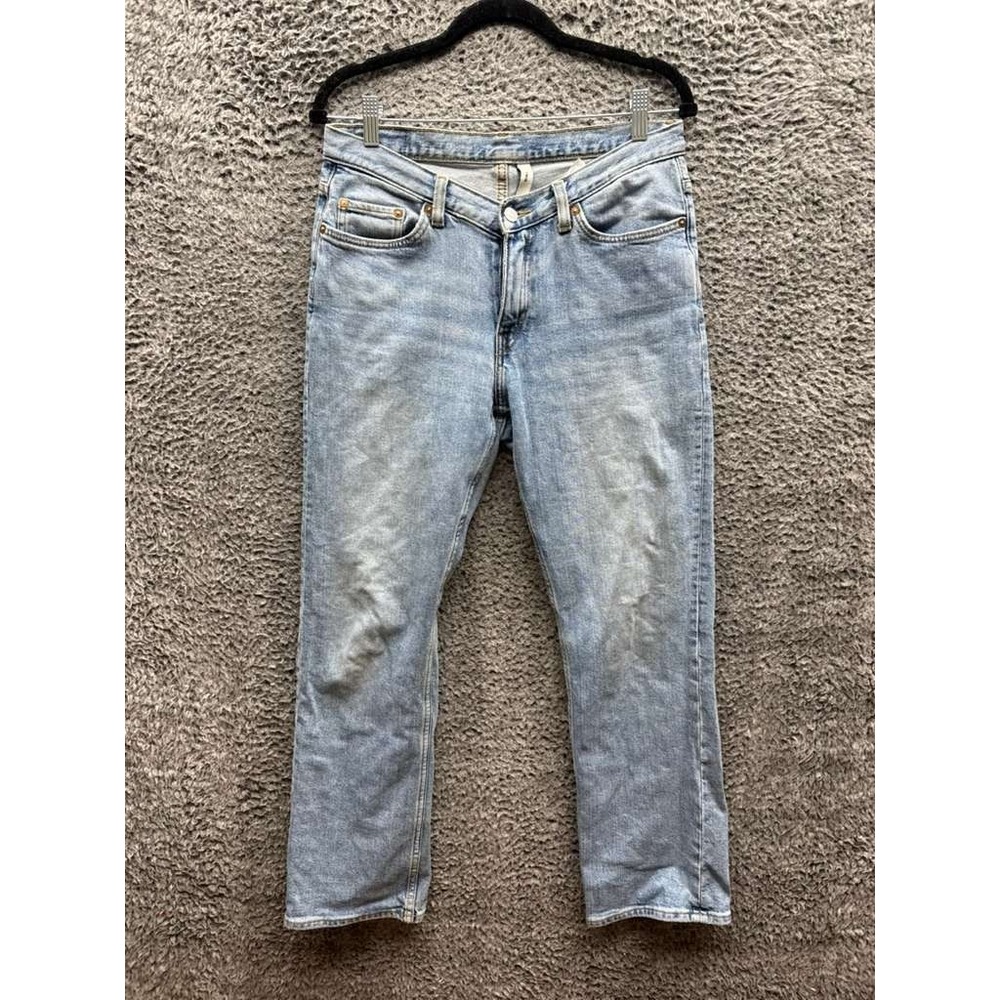 Weekday Twig Slim Fit‎ Straight Jeans Light Wash Blue Womens Size 30 x 30
